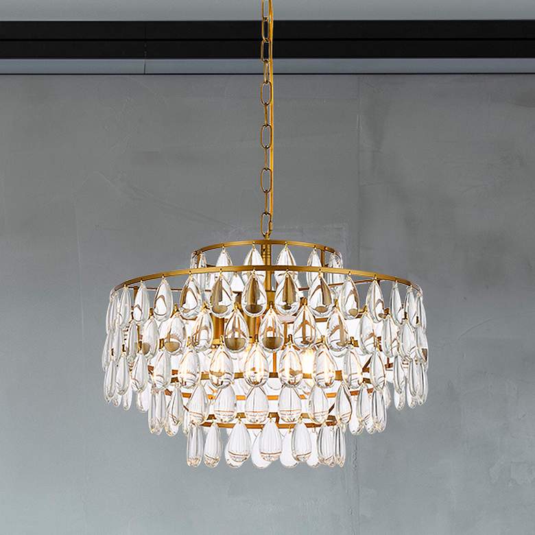 Image 1 Mila 20" Pendant In Brass