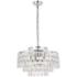 Mila 20" Wide Chrome and Clear Crystal Chandelier