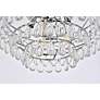 5_Mila 20" Wide Chrome and Clear Crystal Chandelier more views