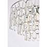 6_Mila 20" Wide Chrome and Clear Crystal Chandelier more views