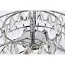 7_Mila 20" Wide Chrome and Clear Crystal Chandelier more views