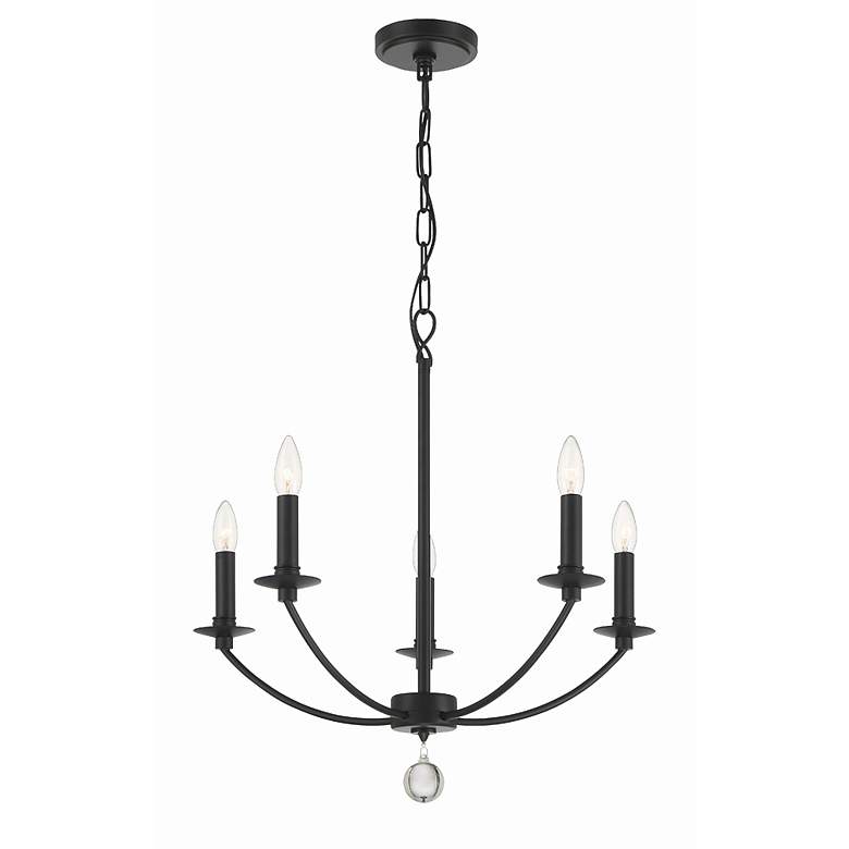 Image 3 Mila 5 Light Black Chandelier more views