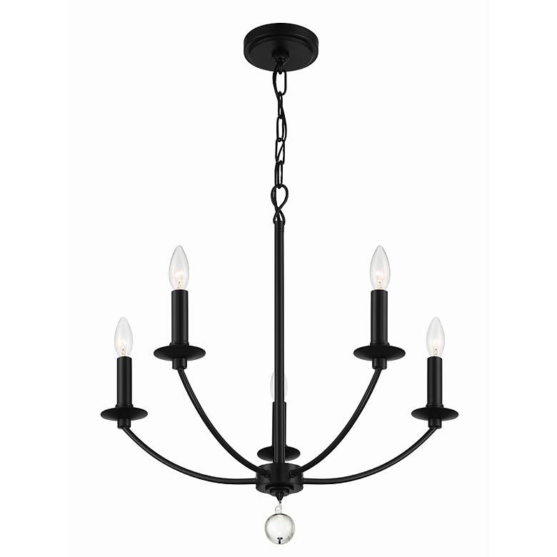 Image 5 Mila 5 Light Black Chandelier more views