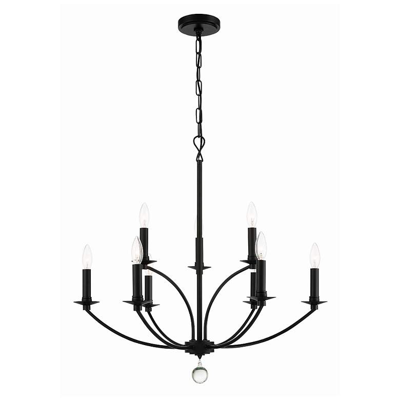 Image 1 Mila 9 Light Black Chandelier
