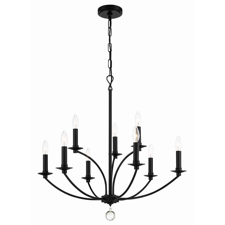 Image 6 Mila 9 Light Black Chandelier more views