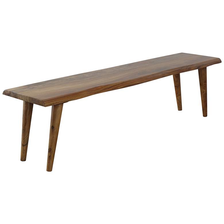 Image 1 Mila Brownstone Pointe Brown Wood Dining Bench