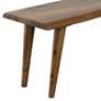Mila Brownstone Pointe Brown Wood Dining Bench