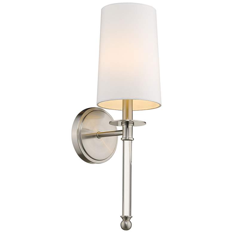 Image 1 Mila by Z-Lite Brushed Nickel 1 Light Wall Sconce