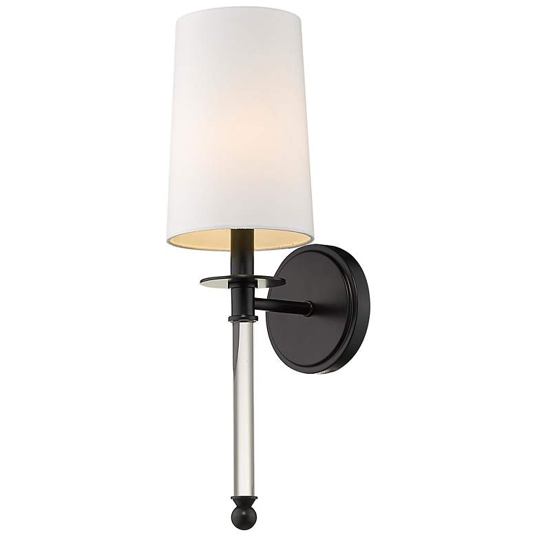 Image 1 Mila by Z-Lite Matte Black 1 Light Wall Sconce