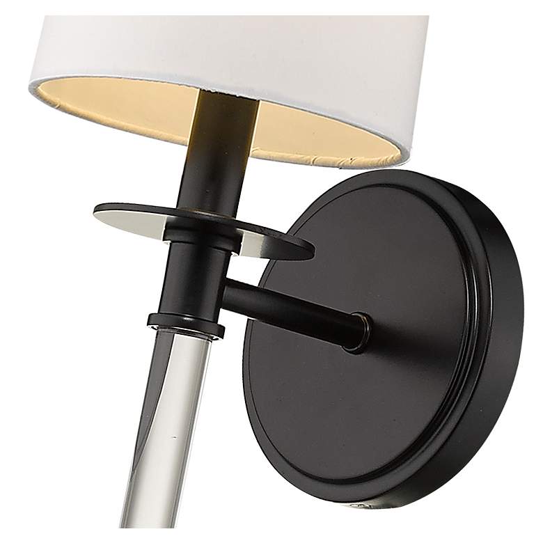 Image 4 Mila by Z-Lite Matte Black 1 Light Wall Sconce more views