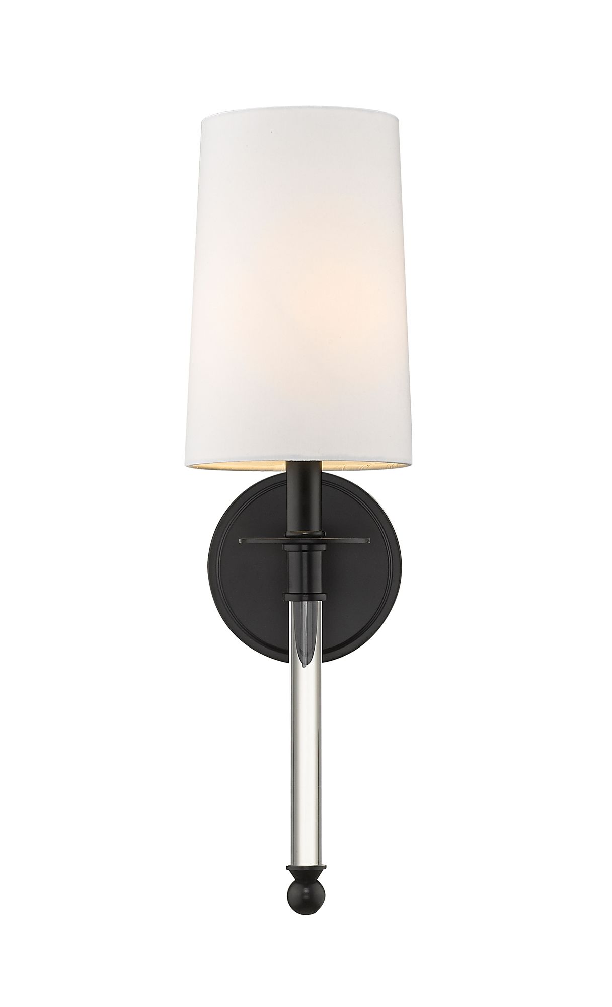 Image 2 Mila by Z-Lite Matte Black 5.5 inch 1 Light Wall Sconce more views