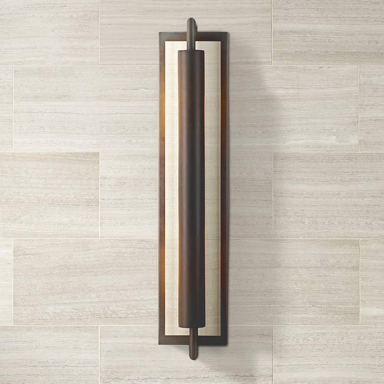 Image 1 Mila Collection Bronze 24 1/4" High Wall Sconce