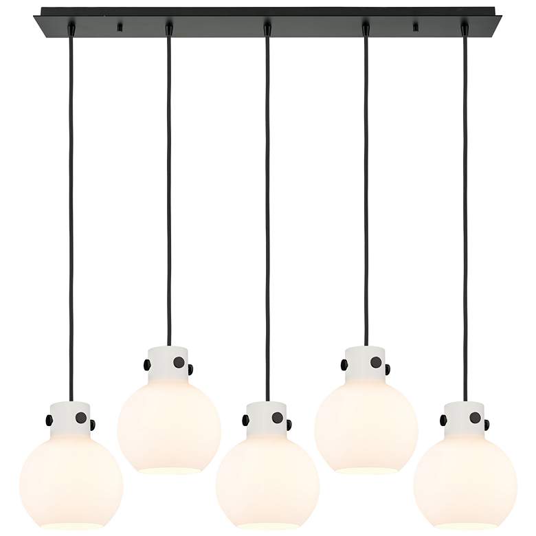 Image 1 Milan 11.88" Wide 3 Light Polished Nickel Multi Pendant With Clear Sha
