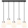 Milan 11.88" Wide 3 Light Polished Nickel Multi Pendant With Clear Sha