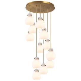 Milan 18.5" Wide 9 Light Polished Nickel Multi Pendant w/ Light Smoke Milan 18.5" Wide 9 Light Polished Nickel Multi Pendant w/ Light Smoke