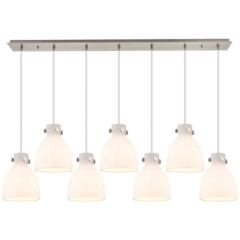 Image 1 Milan 23.63" Wide 12 Light Brushed Brass Multi Pendant With Clear Shad