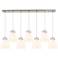 Milan 23.63" Wide 12 Light Brushed Brass Multi Pendant With Clear Shad