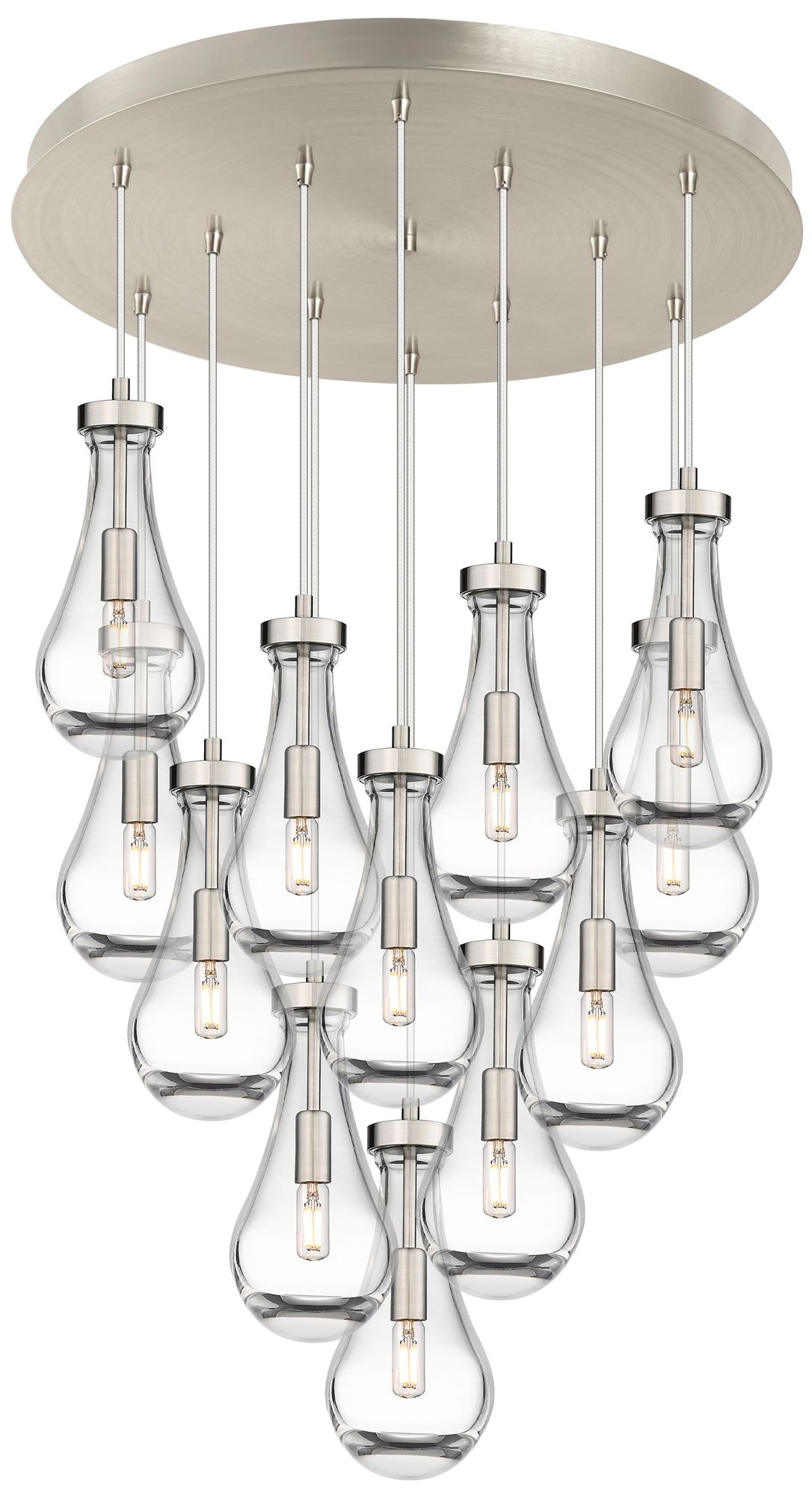 Milan 48.13" Wide 4 Light Matte Black Linear Pendant With Light Smoke