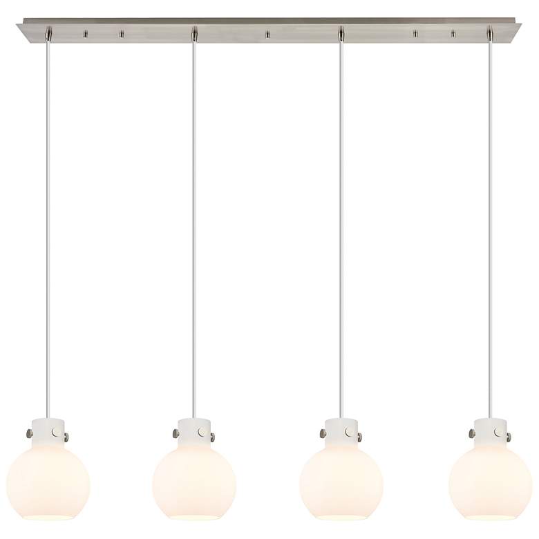 Image 1 Milan 6.38" Wide 3 Light Brushed Brass Multi Pendant With Light Smoke