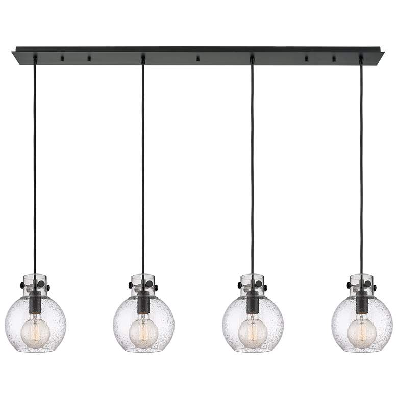 Image 1 Milan 6.38" Wide 3 Light Polished Nickel Multi Pendant With Clear Shad