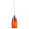 Milan Collection Fire Red Mini Pendant Chandelier