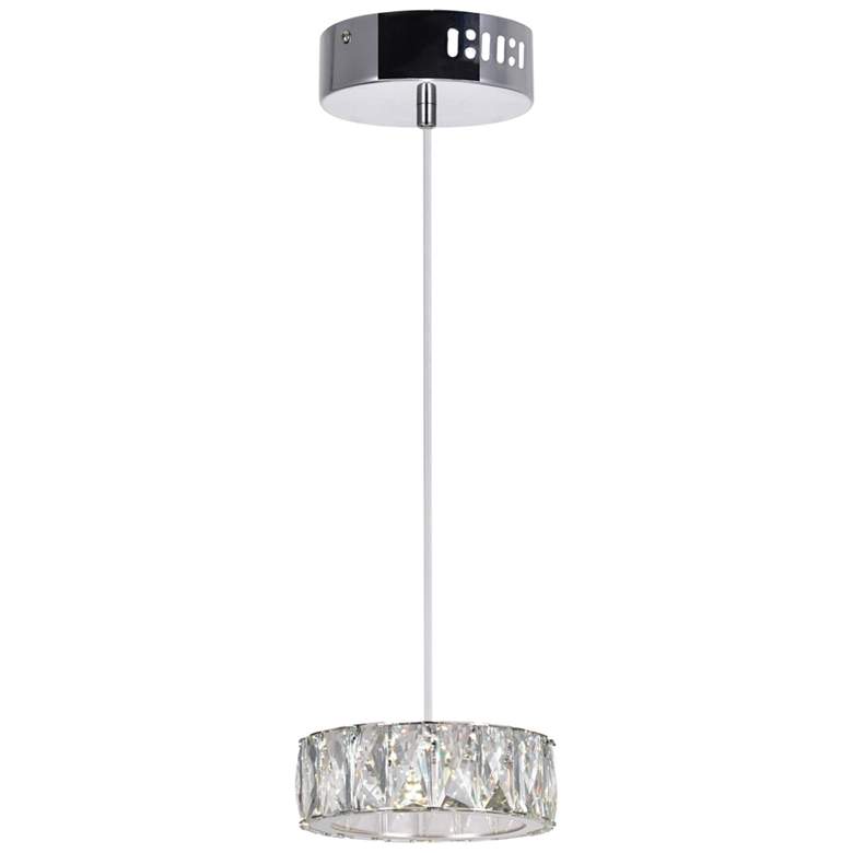Image 1 Milan LED Mini Pendant With Chrome Finish