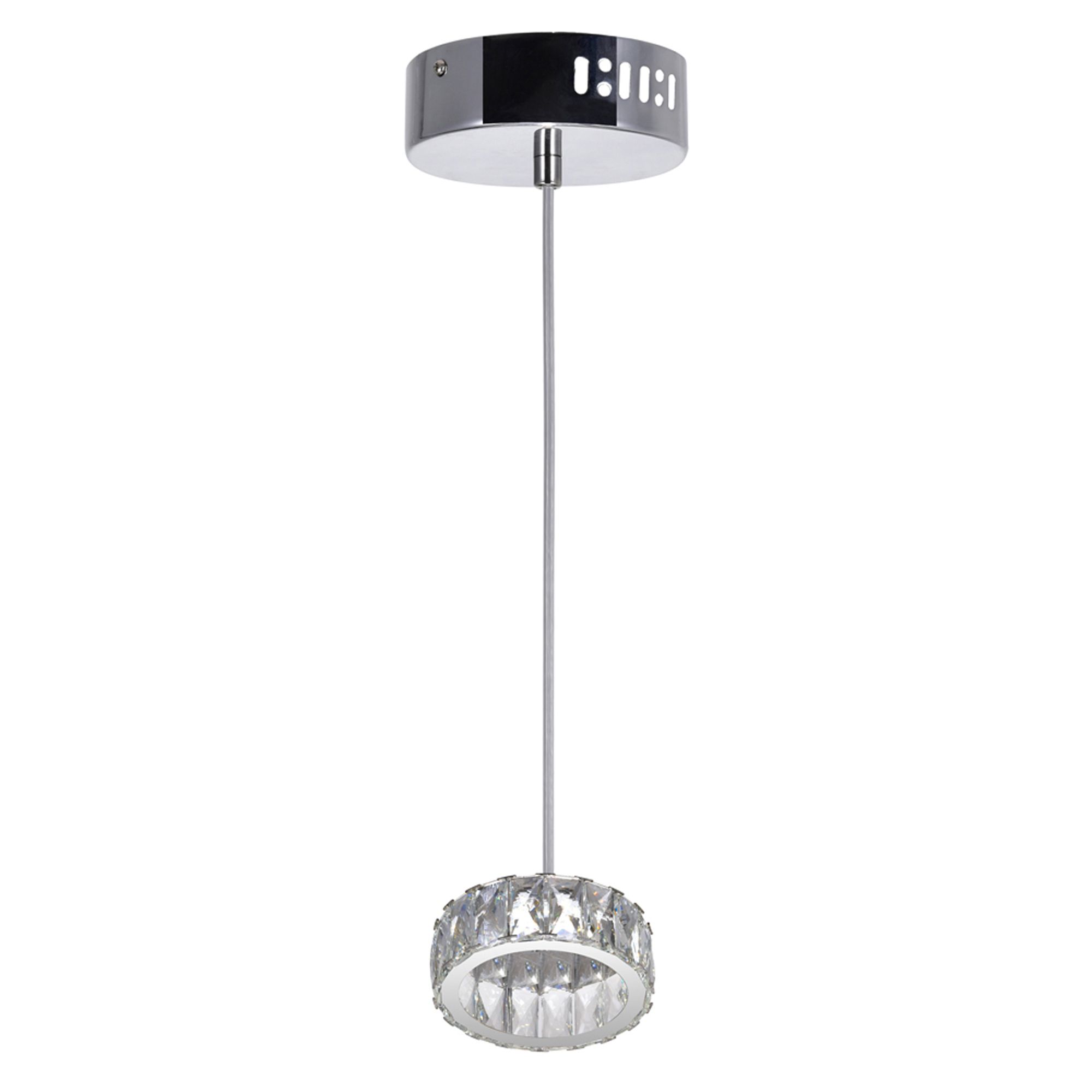 Image 7 Milan LED Mini Pendant With Chrome Finish more views