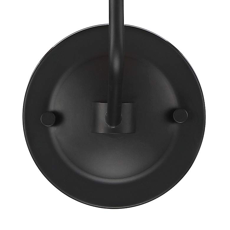 Image 4 Milanese 15 3/4 inch High Black Metal Wall Sconce more views