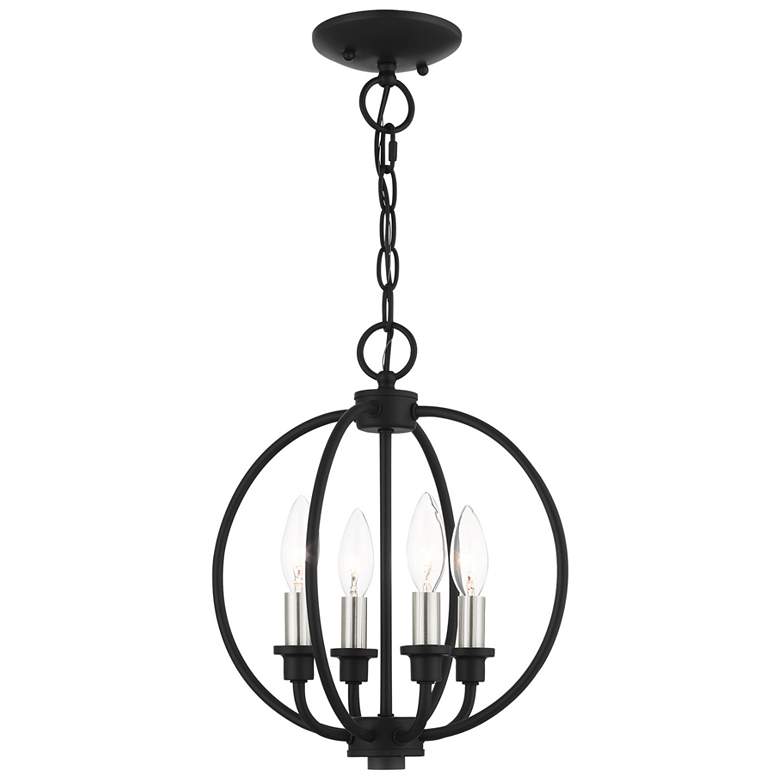 Image 1 Milania 4 Light Black Chandelier
