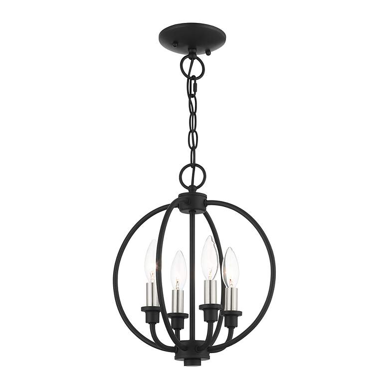 Image 4 Milania 4 Light Black Chandelier more views