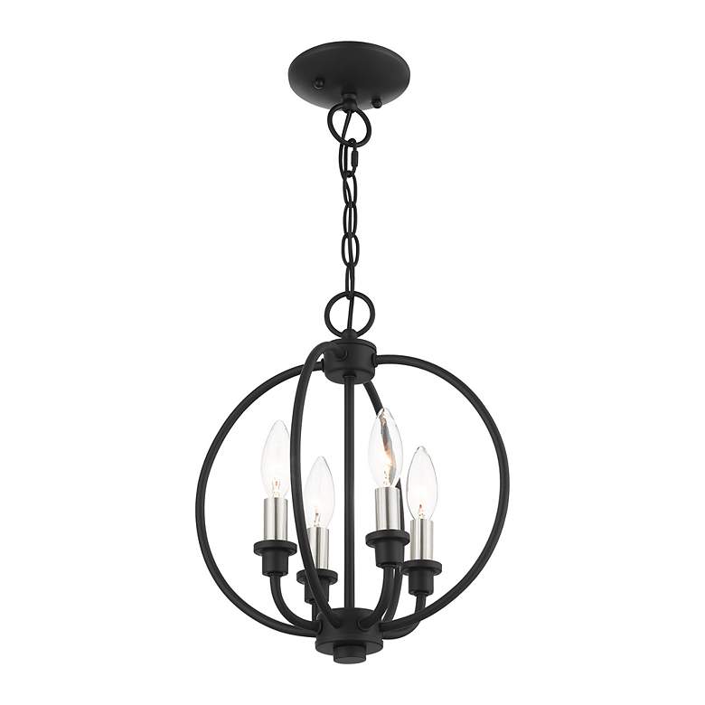 Image 5 Milania 4 Light Black Chandelier more views