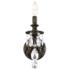 Milano 13.5"H x 5"W 1-Light Crystal Wall Sconce in Heirloom Bronz