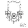 3_Milano 15.5"H x 13.5"W 1-Light Crystal Wall Sconce in Heirloom Br more views