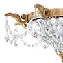 Milano 16.5" Wide French Gold Clear Crystal 2-Light Flush Mount