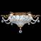 Milano 16 1/2" Wide Florentine Bronze Crystal Ceiling Light