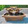 Milano 20" High Relic Lava Tiered Outdoor LED Fountain