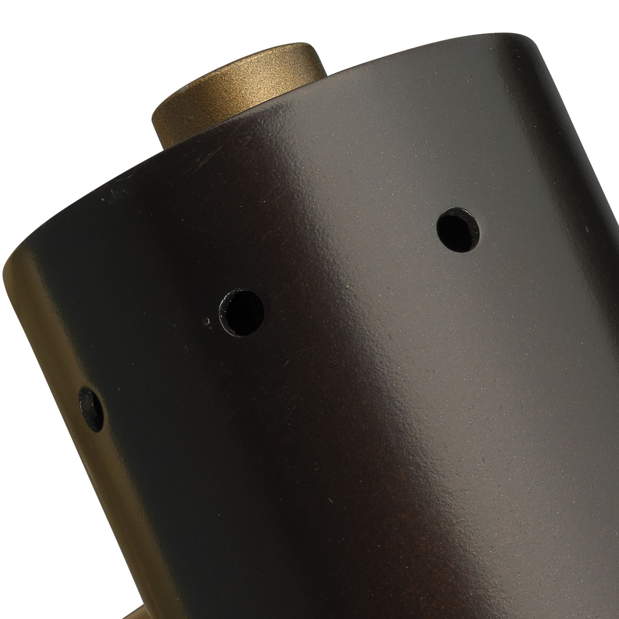 Image 3 Milano 4 1/2"H Oil-Rubbed Bronze and Antique Brass Sconce more views