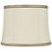 Milano Cream Softback Drum Lamp Shade 14x16x12 (Washer)