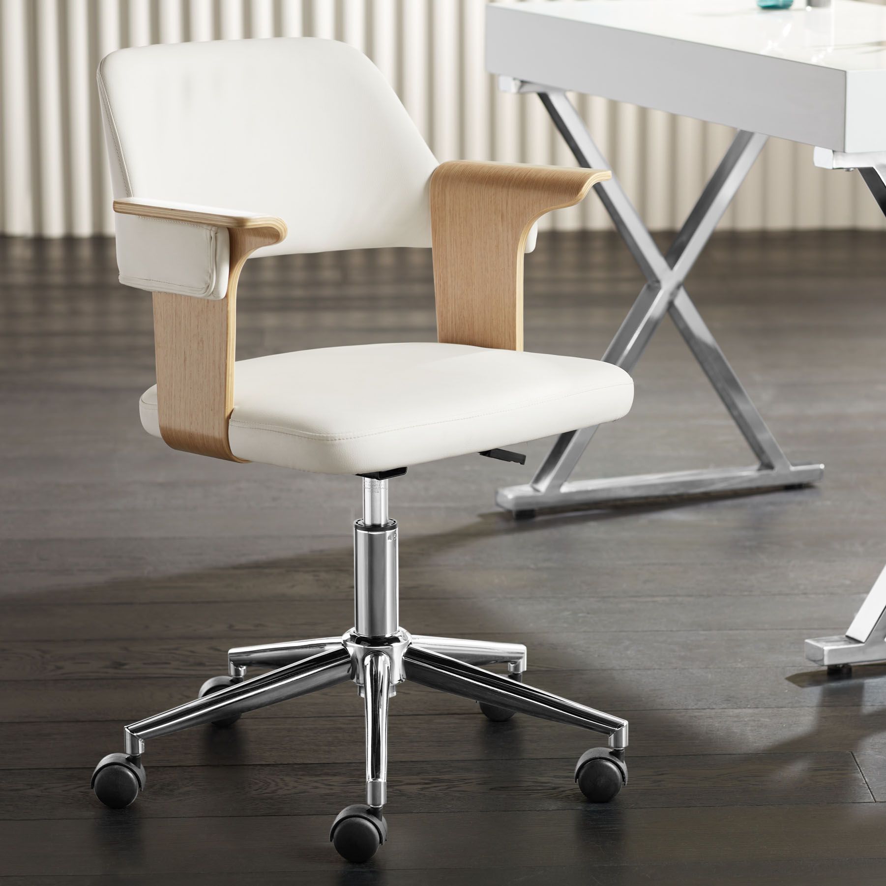 adjustable wooden desk chair