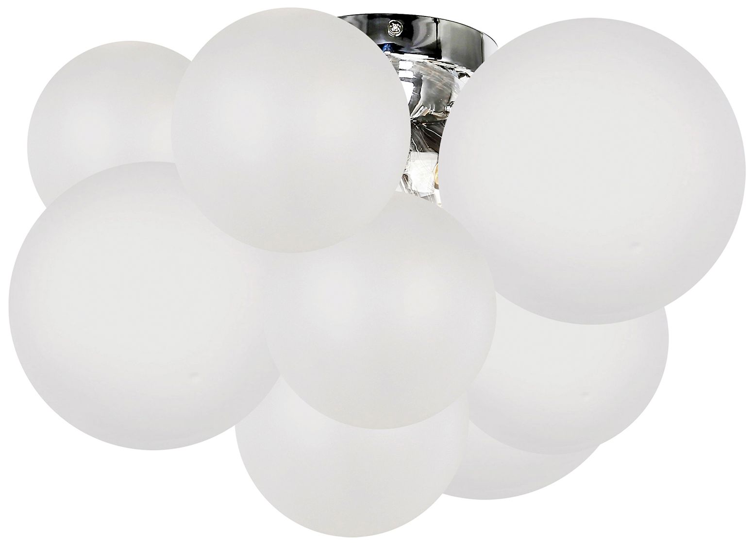 Image 2 Miles 14.5" Wide 3 Light Polished Chrome Flush Mount