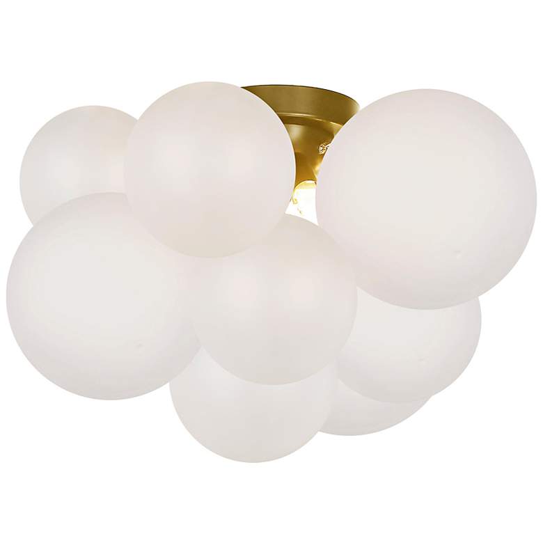 Image 2 Miles 14 1/4" Wide Aged Brass Ceiling Light