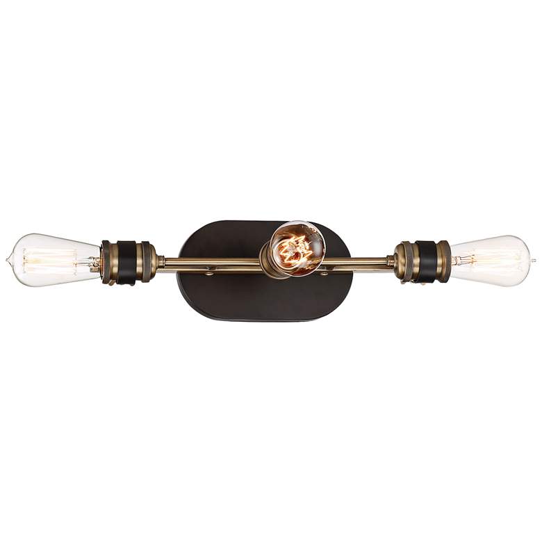 Image 1 Miles 24" Wide Vintage Bronze 3-Light Bath Light