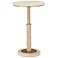 Miles Travertine Accent Table