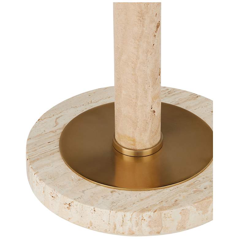 Image 2 Miles Travertine Accent Table more views