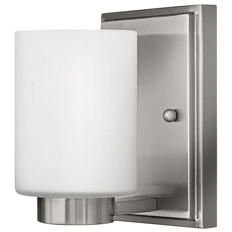Image 1 Miley 6 1/2" High Nickel Wall Sconce by Hinkley Lighting