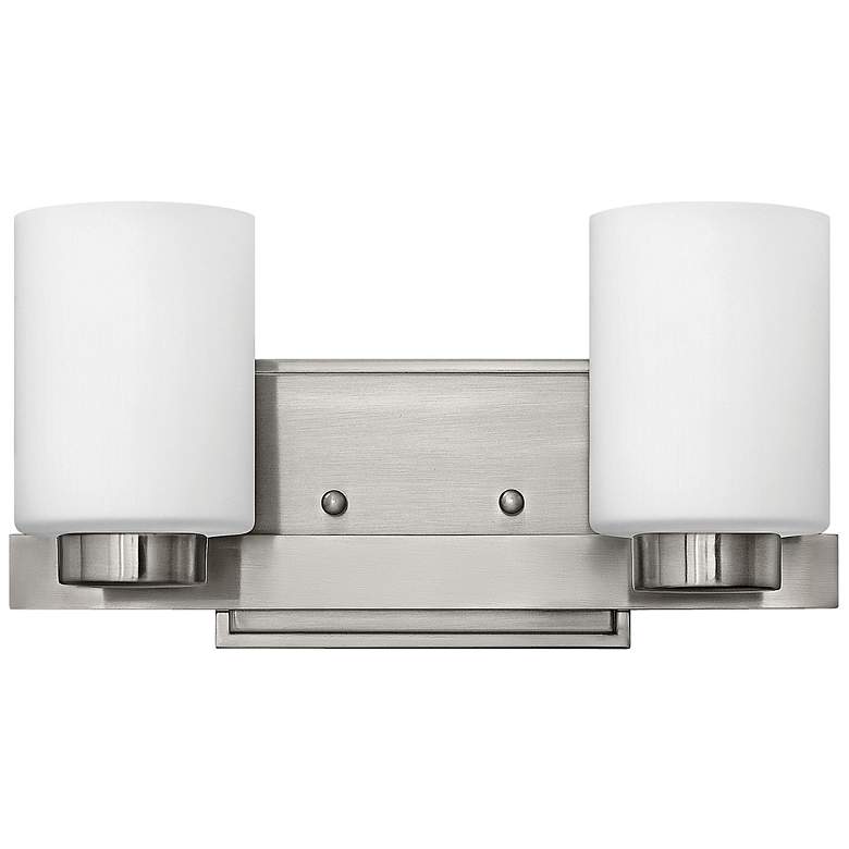 Image 2 Miley 6 1/4"H Nickel 2-Light Wall Sconce by Hinkley Lighting more views