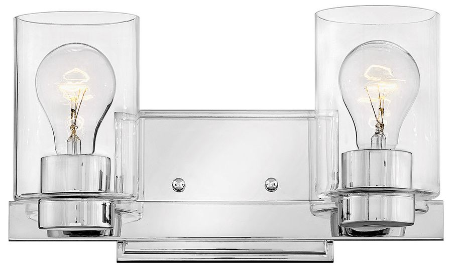 Image Miley 7" High Chrome 2-Light Wall Sconce by Hinkley Lighting