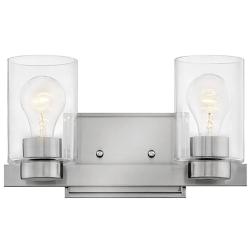 Miley 7" High Nickel 2-Light Wall Sconce by Hinkley Lighting