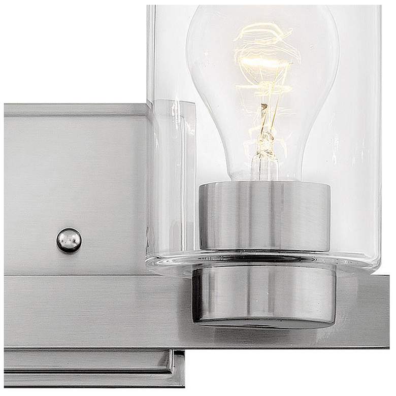 Image 3 Miley 7" High Nickel 2-Light Wall Sconce by Hinkley Lighting more views