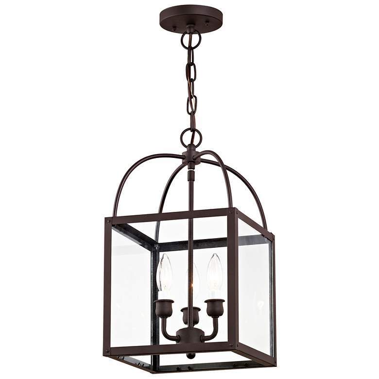 Image 5 Milford 10" Wide Bronze 3-Light Mini Pendant more views